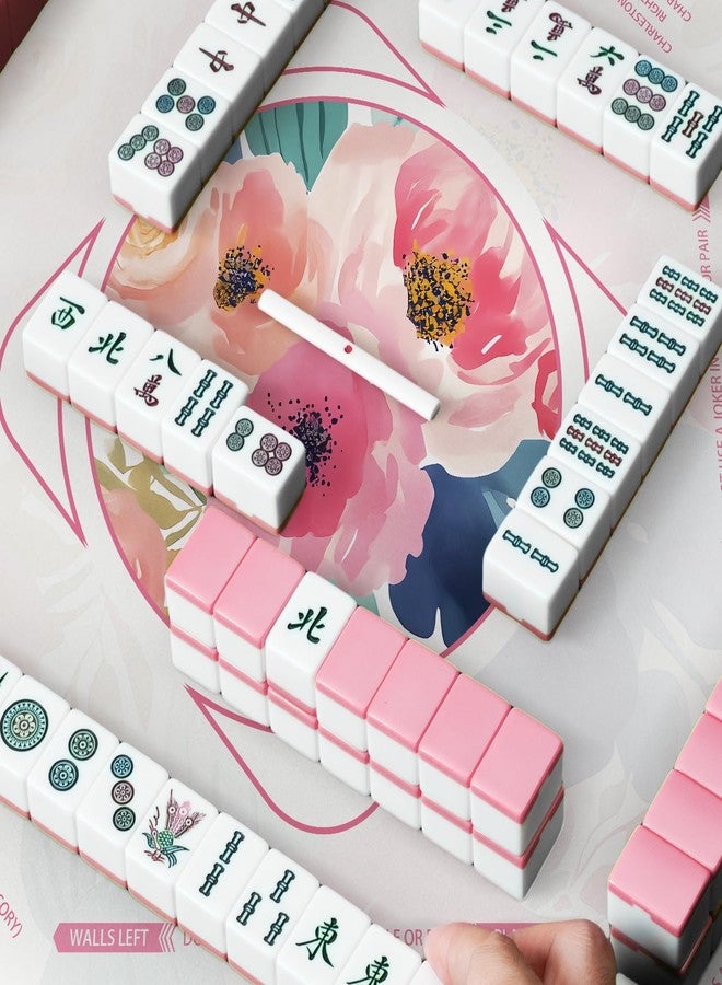 molovsiny Mahjong Mat for Table - Durable Mahjong Table Cover with Unique Design, Premium Mahjong Accessories, Perfect Mahjong Gifts for Women, Game Mat for Mahjong and Board Game Enthusiasts Whispering Roses - Image 4